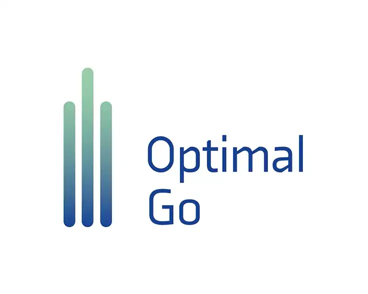 Logo Optimal Go, sponsor de la Coupe d'Europe de speed down 2026 — énergie solaire et solutions durables