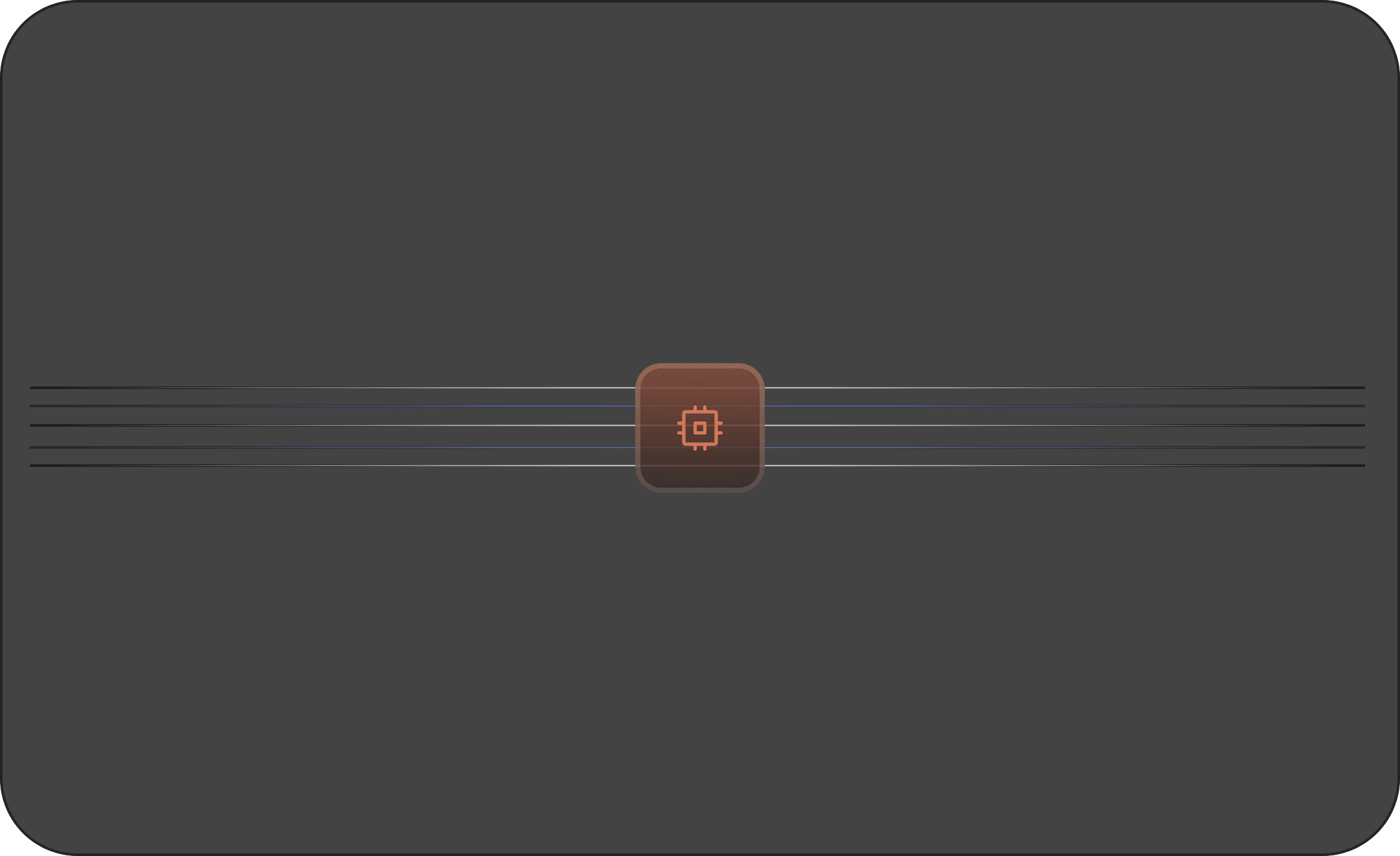 A chip icon with lines on a dark background.