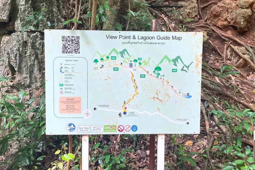 railay viewpoint trail map
