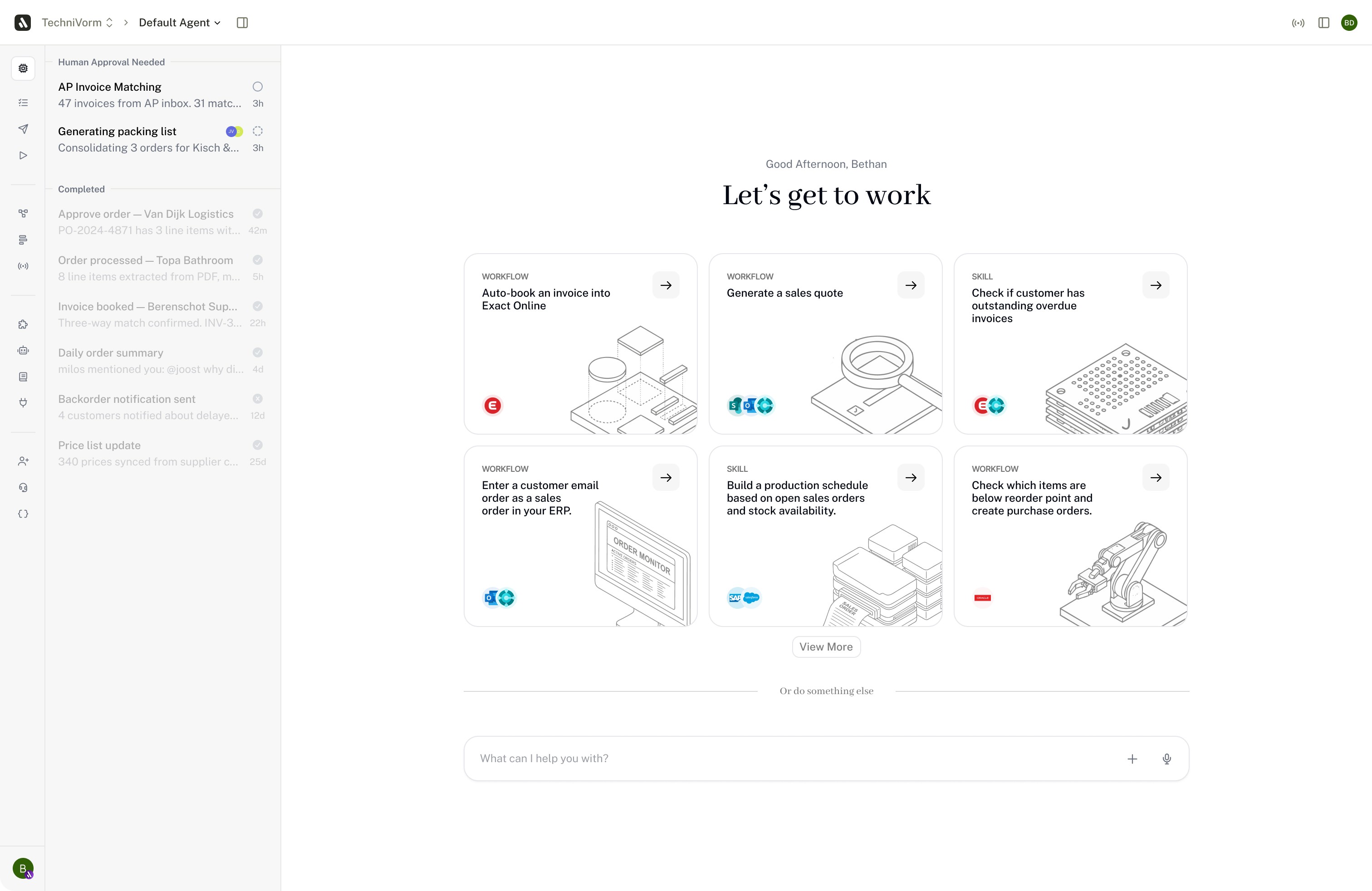Lleverage Agent Landing