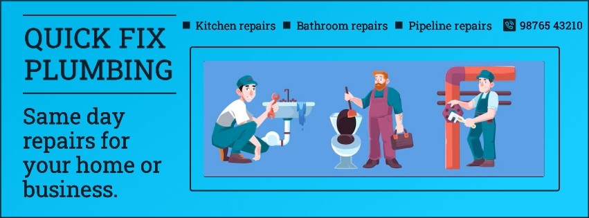 plumbing service banner