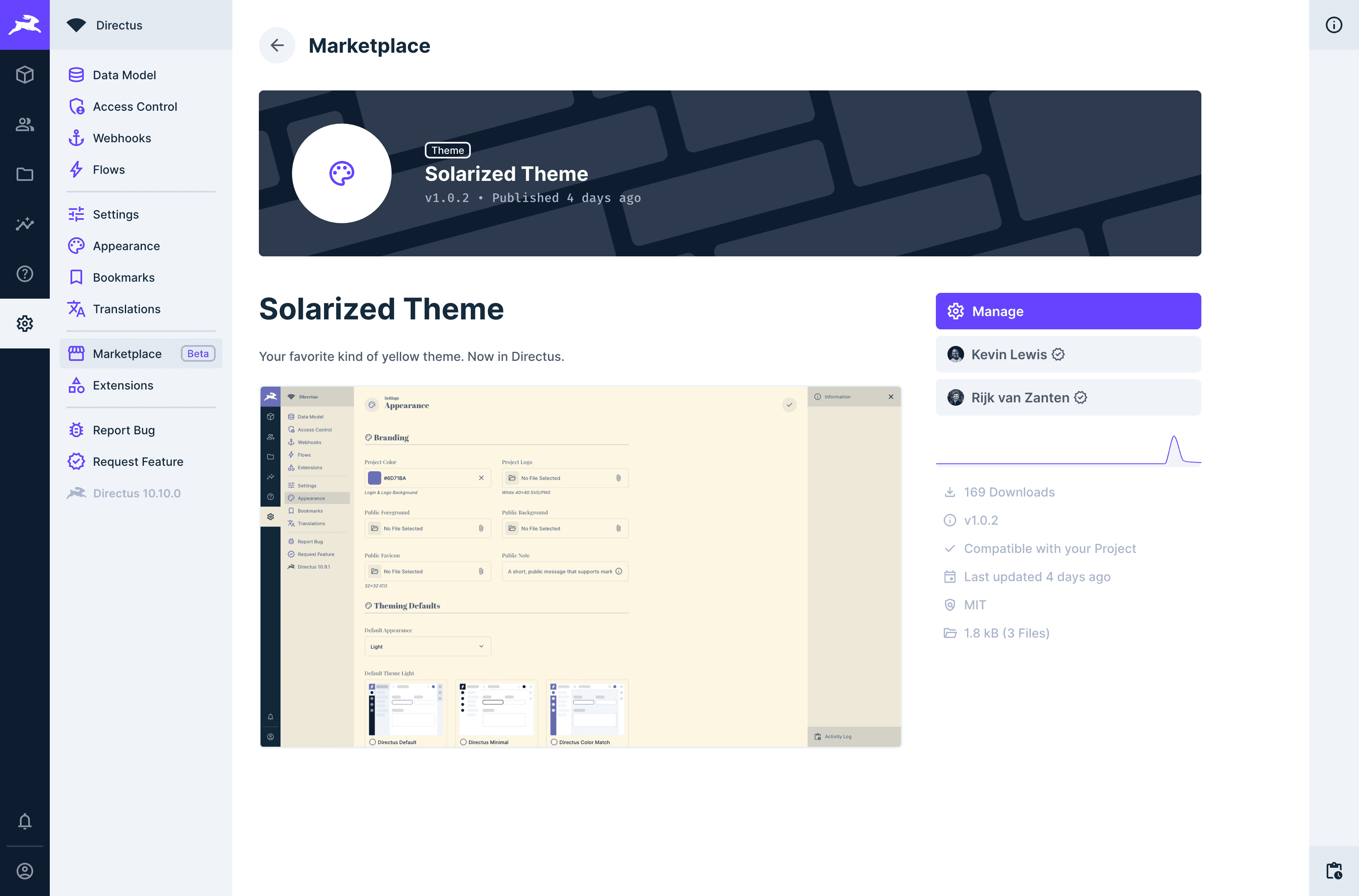 Marketplace Extension