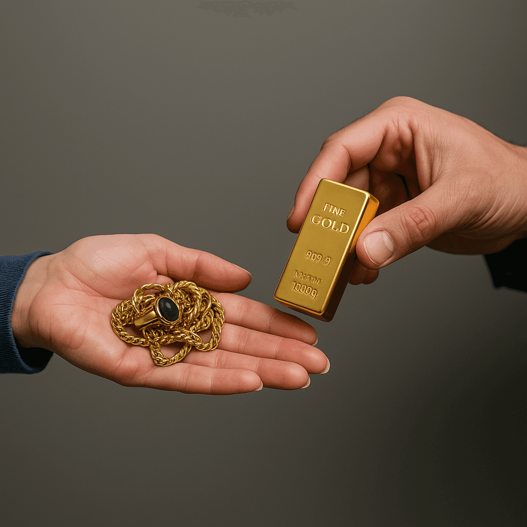 Altgold Tausch gegen Anlagegold