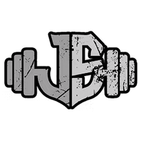 "J" and an "S" inside a dumbell blocky sketch