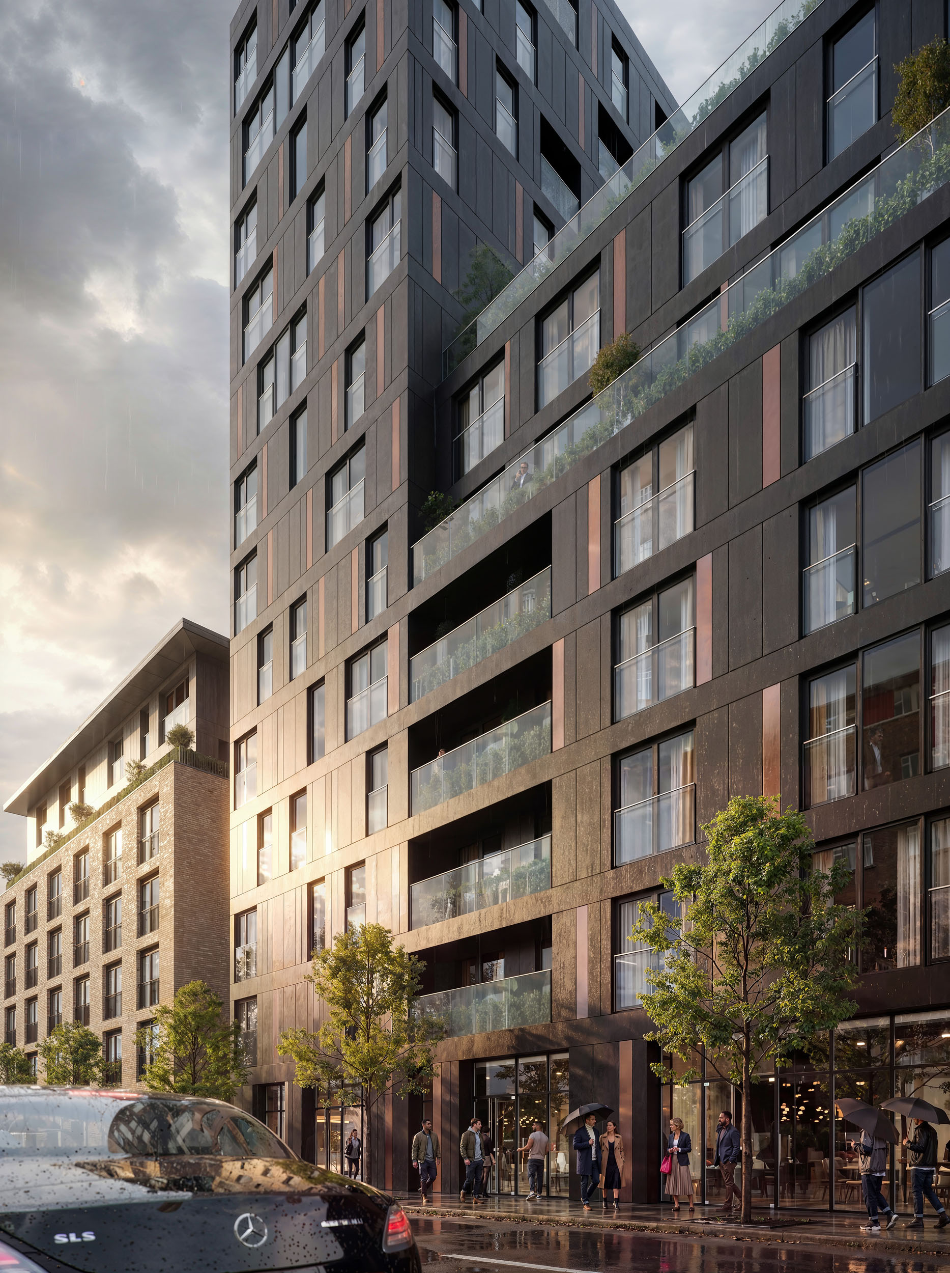 Architectural CGI render, architectural visualisation, property CGI