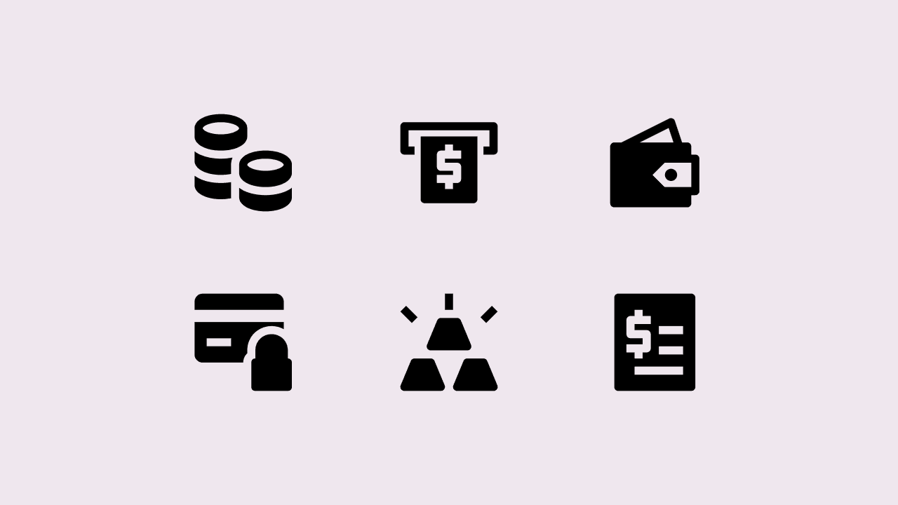 Nova Solid Finance Icon Set