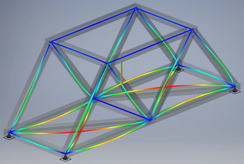 Modal Analysis of Beam Structure (Autodesk FEA; courtesy of Fastway Engineering)