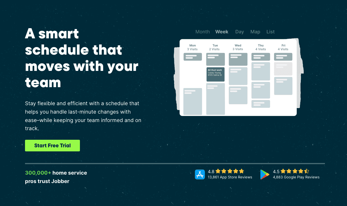 Jobber’s construction scheduling