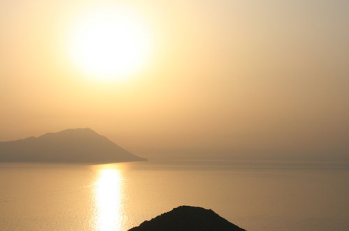 Sonnenuntergang in Milos