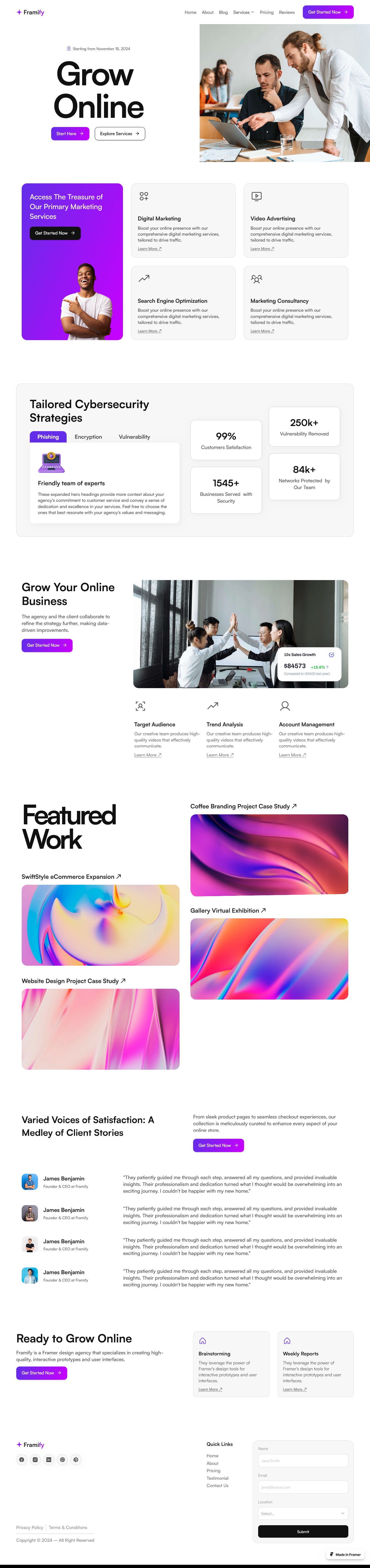 Framer Home Page v6