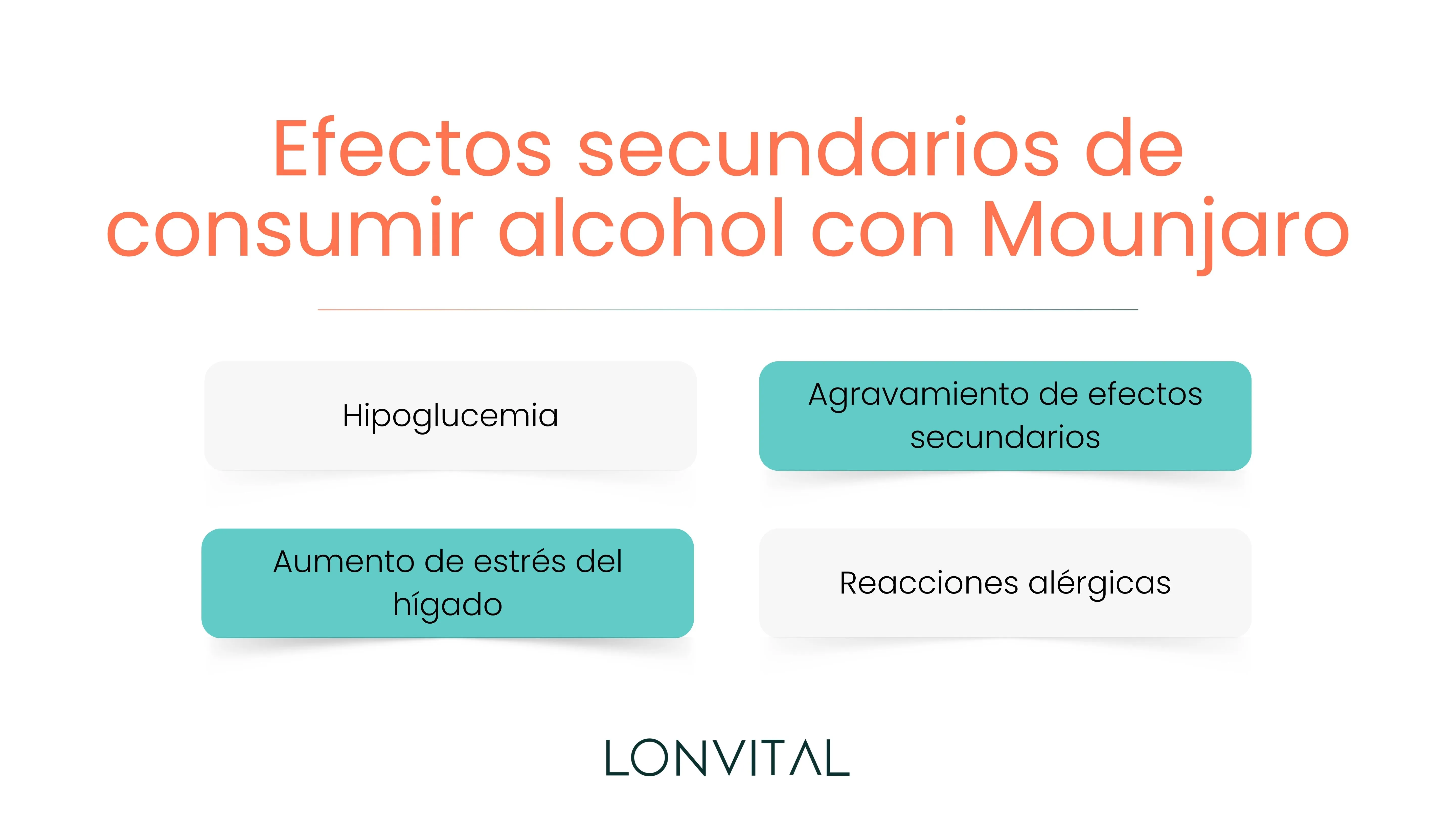 Efectos secundarios de consumir alcohol con Mounjaro