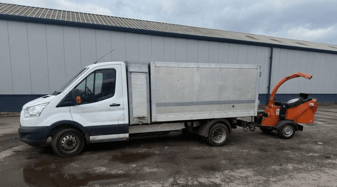 Wood chipper hire with operator in Eastbourne by CG Garden Services