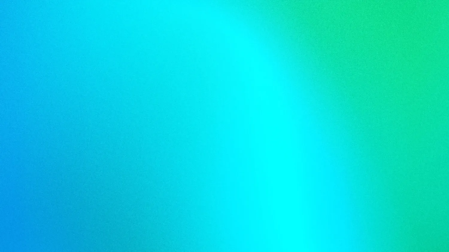 Vibranter, körniger Farbverlauf von tiefem Blau über leuchtendes Cyan bis hin zu hellem Grün – Teil der visuellen Identität von Mercury.ai.
