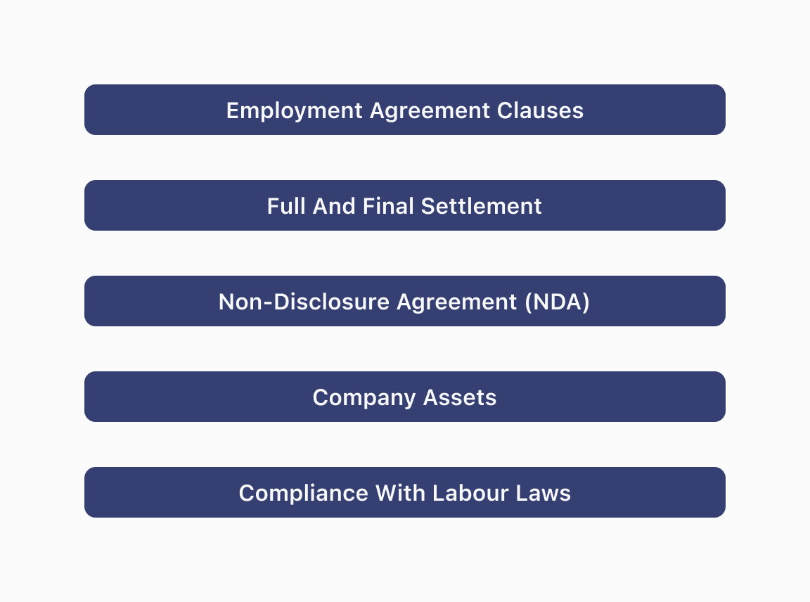 Legal & Compliance Aspects in Relieving letter