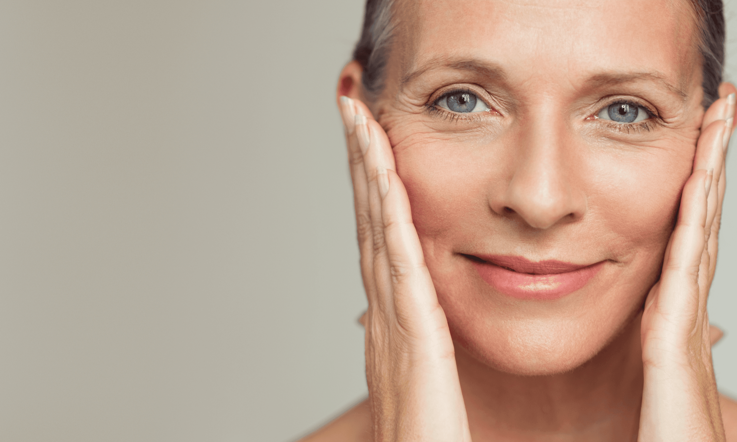 woman preventing aging skin