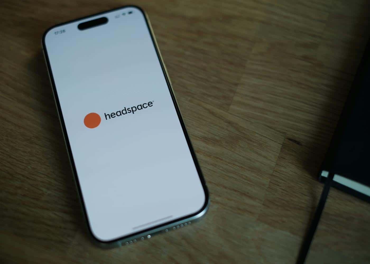 Headspace Review - Phone screening featuring the Headspace logo