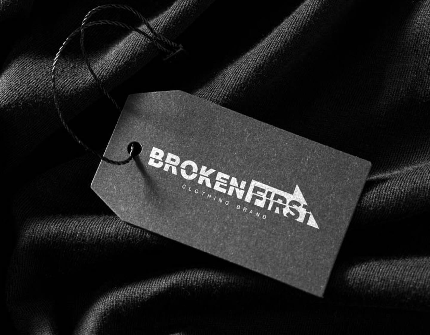Broken First clothing brand visual design, branding project in Jodith Valerie portfolio