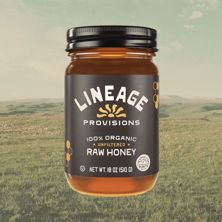 Lineage Provisions Organic Raw Honey