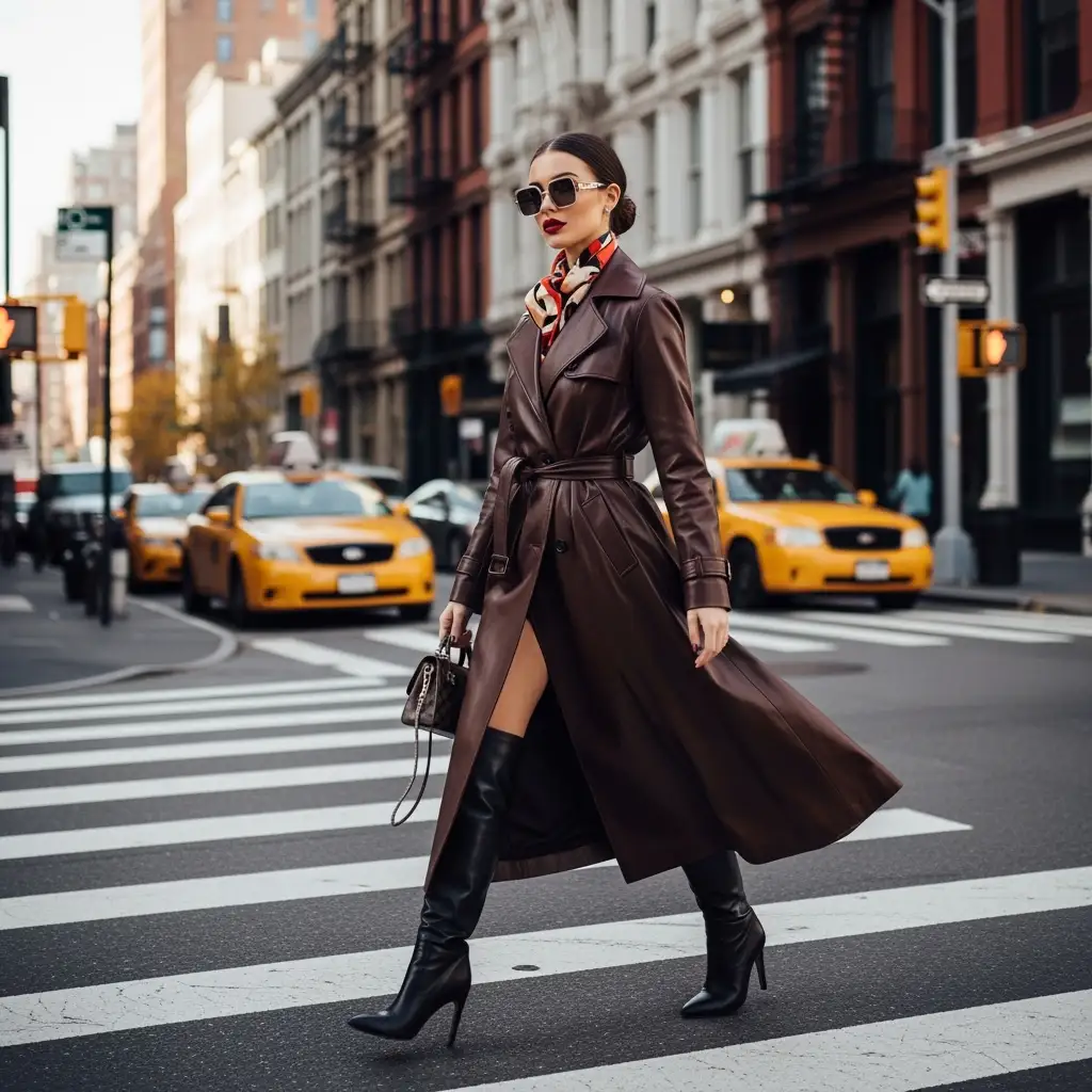 Street-style full body photo by AI portrait generator free