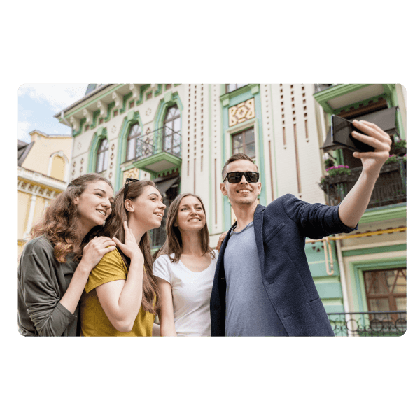 Ideal solution for walking city tours