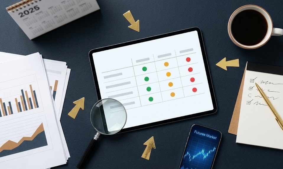 A tablet comparing Advanced Content Marketing Strategies for Prop Firms to Elevate Brand Visibility
