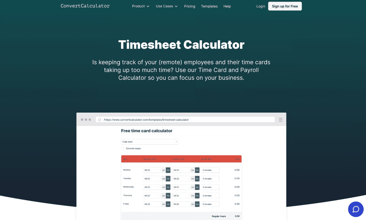 Convert_ Time card and payroll calculator