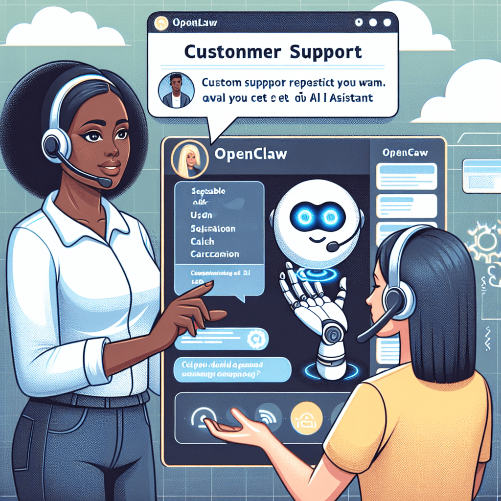 customer support assisting user with OpenClaw setup