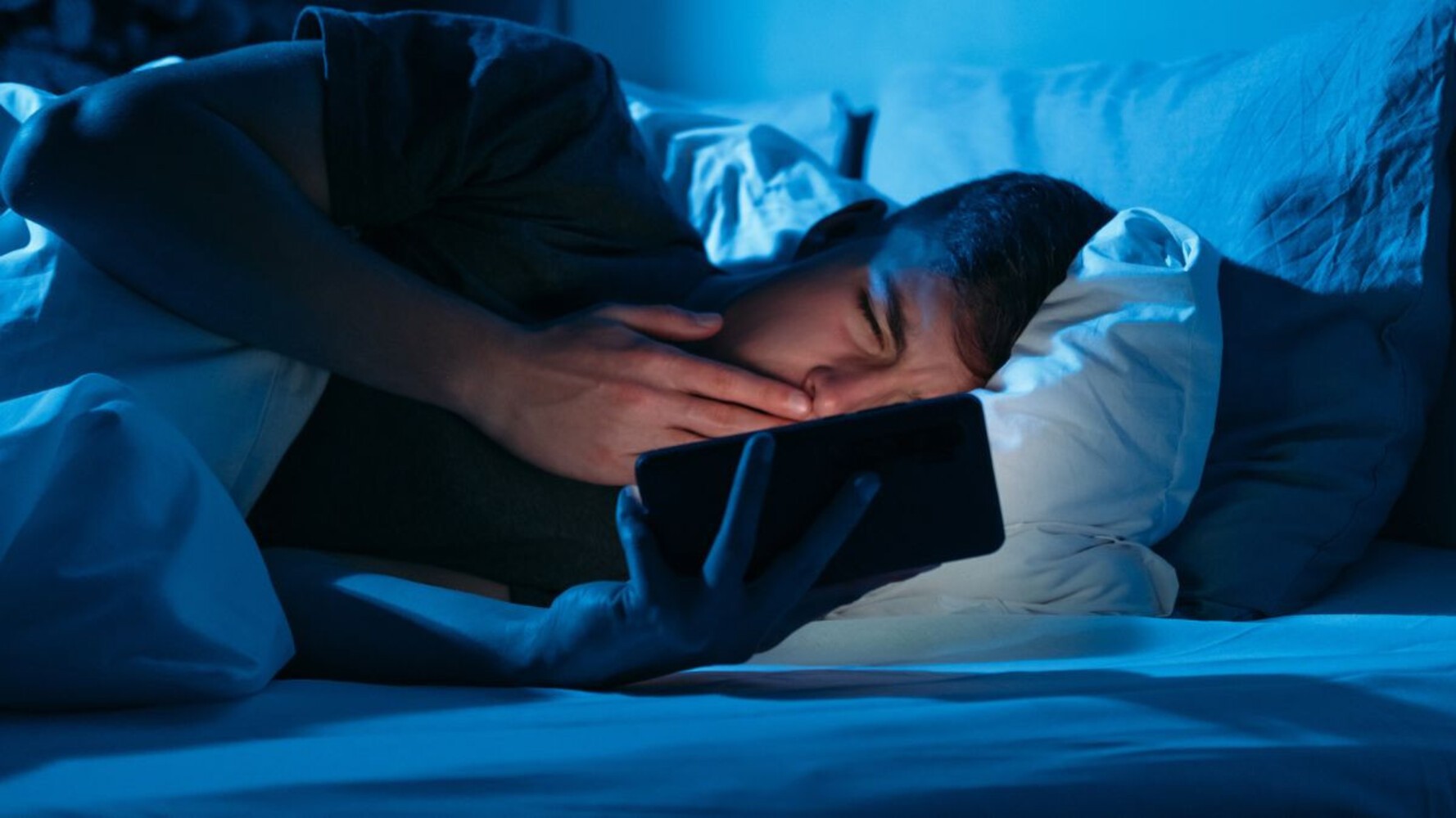 Man Using Mobile - Sex Addiction