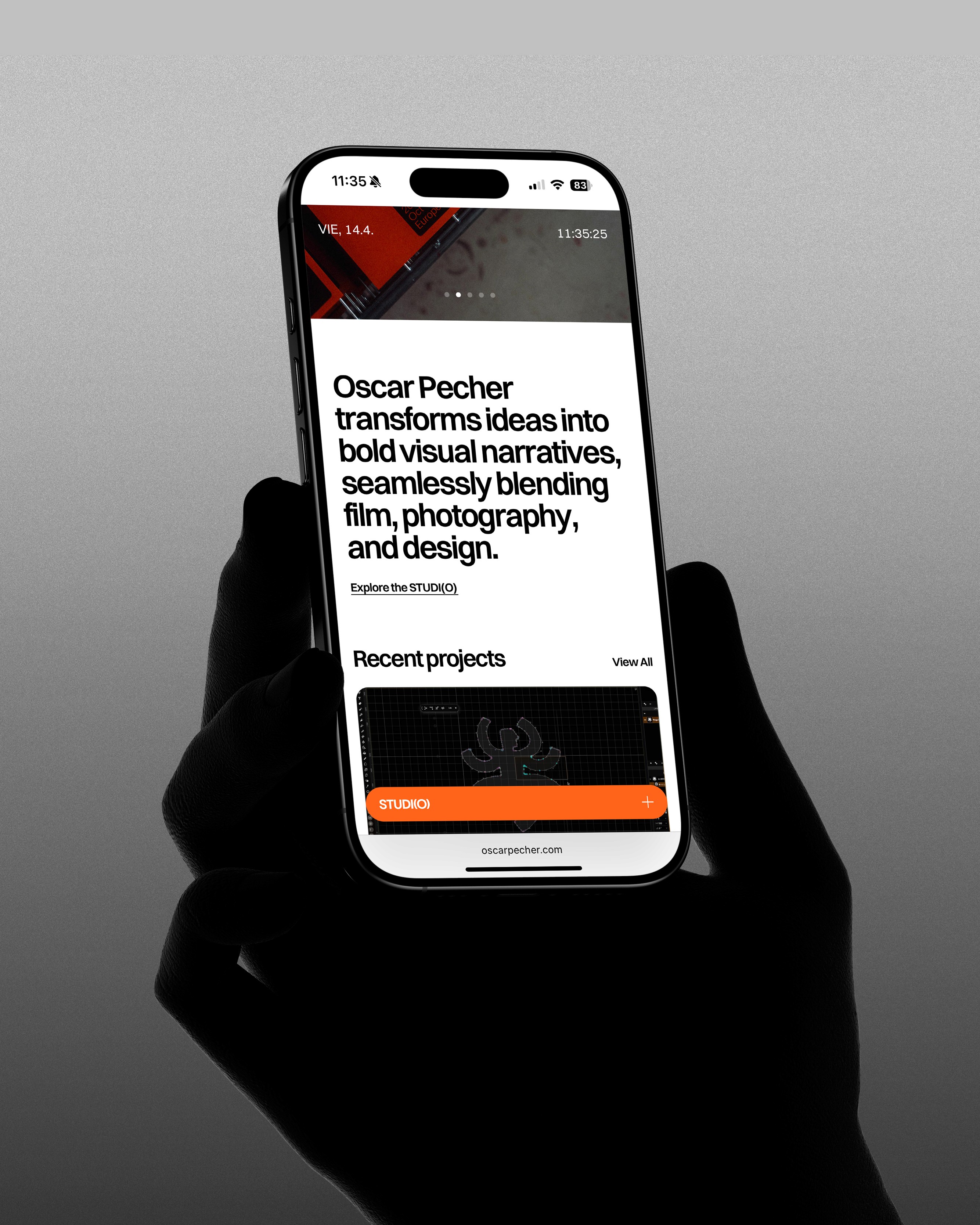 Oscar Pecher - Mobile View