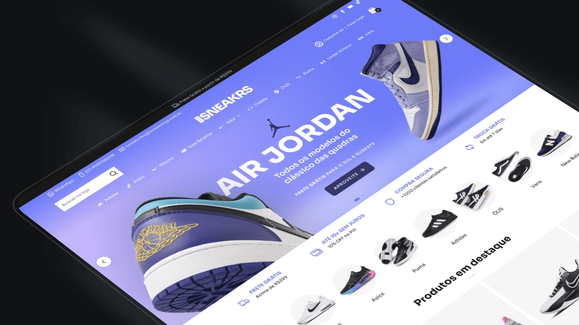 Loja virtual de calçados