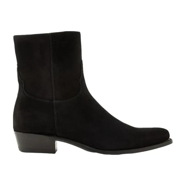 Stivaletti in suede neri