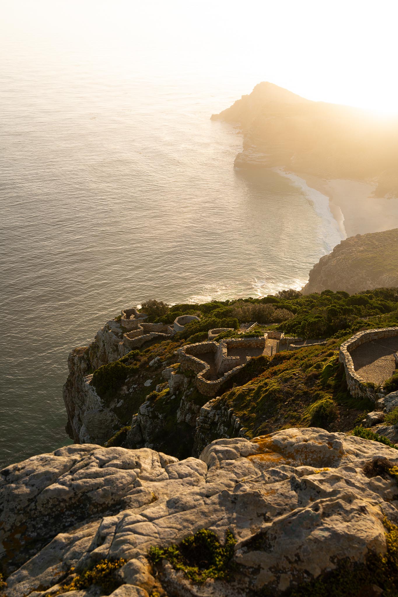 cape town good hope sunset beach rocks
