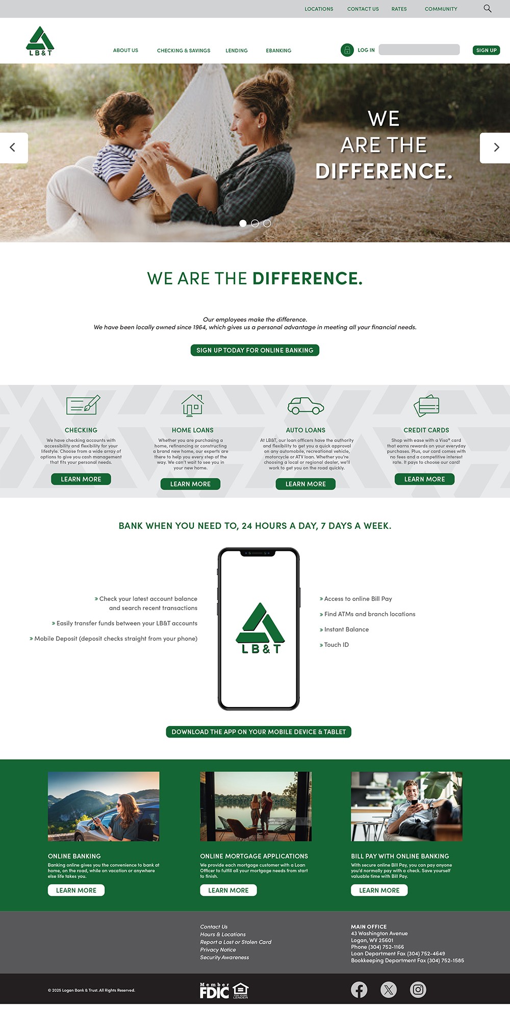 Logan Bank & Trust - We are the difference.