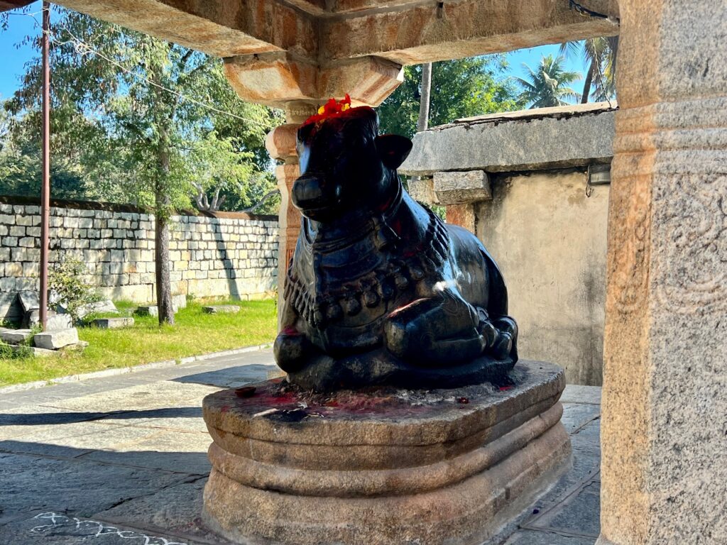 The Nandi at the Ramalingeshwara temple