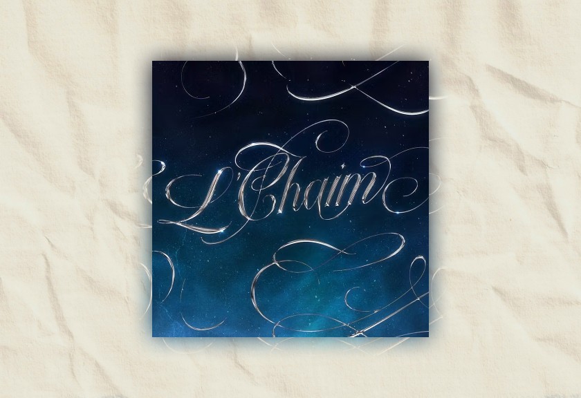 Sophisticated invite template with deep navy background and flowing silver script — a formal baby shower feel.