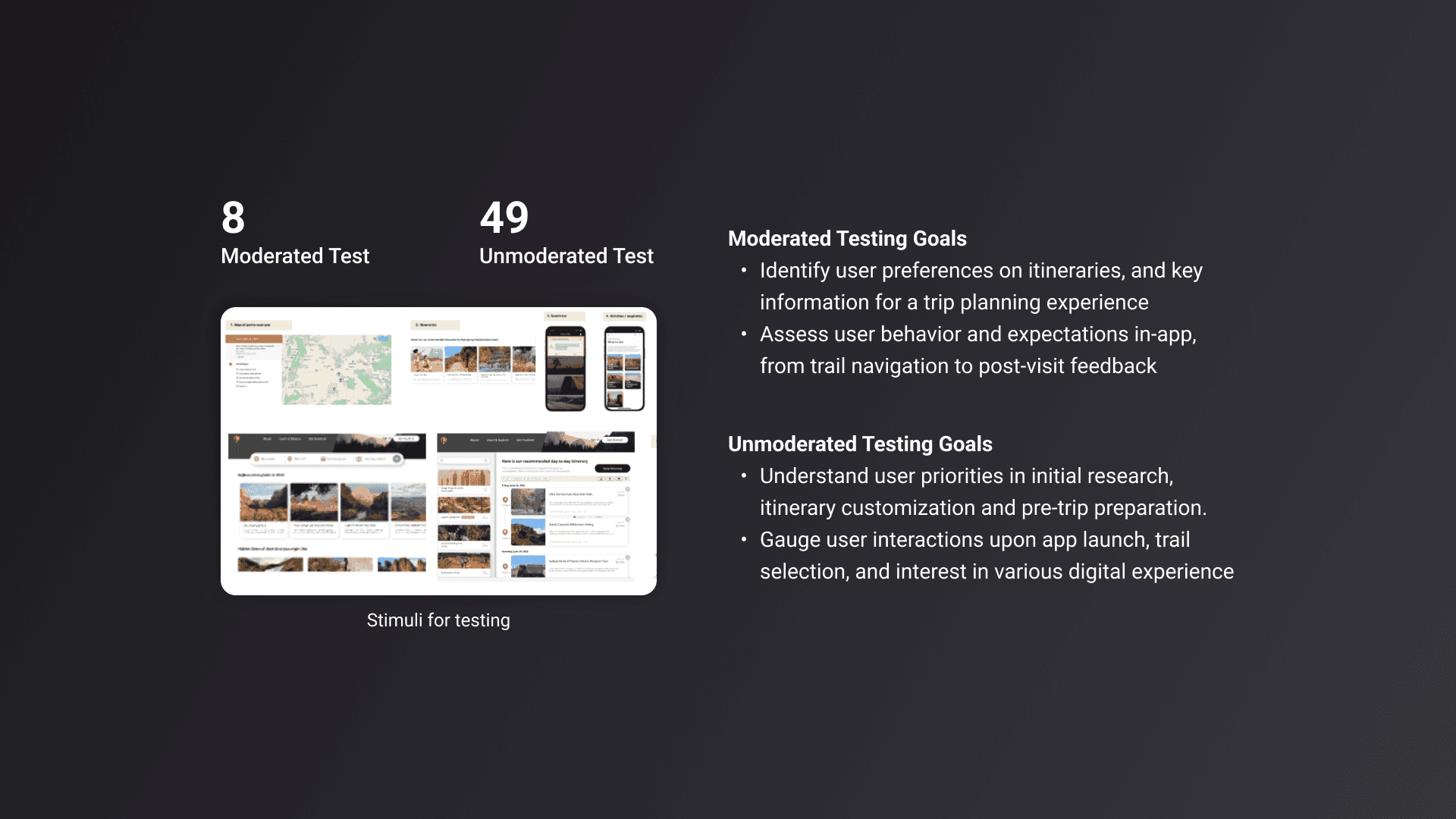 User Research on National Park visitors