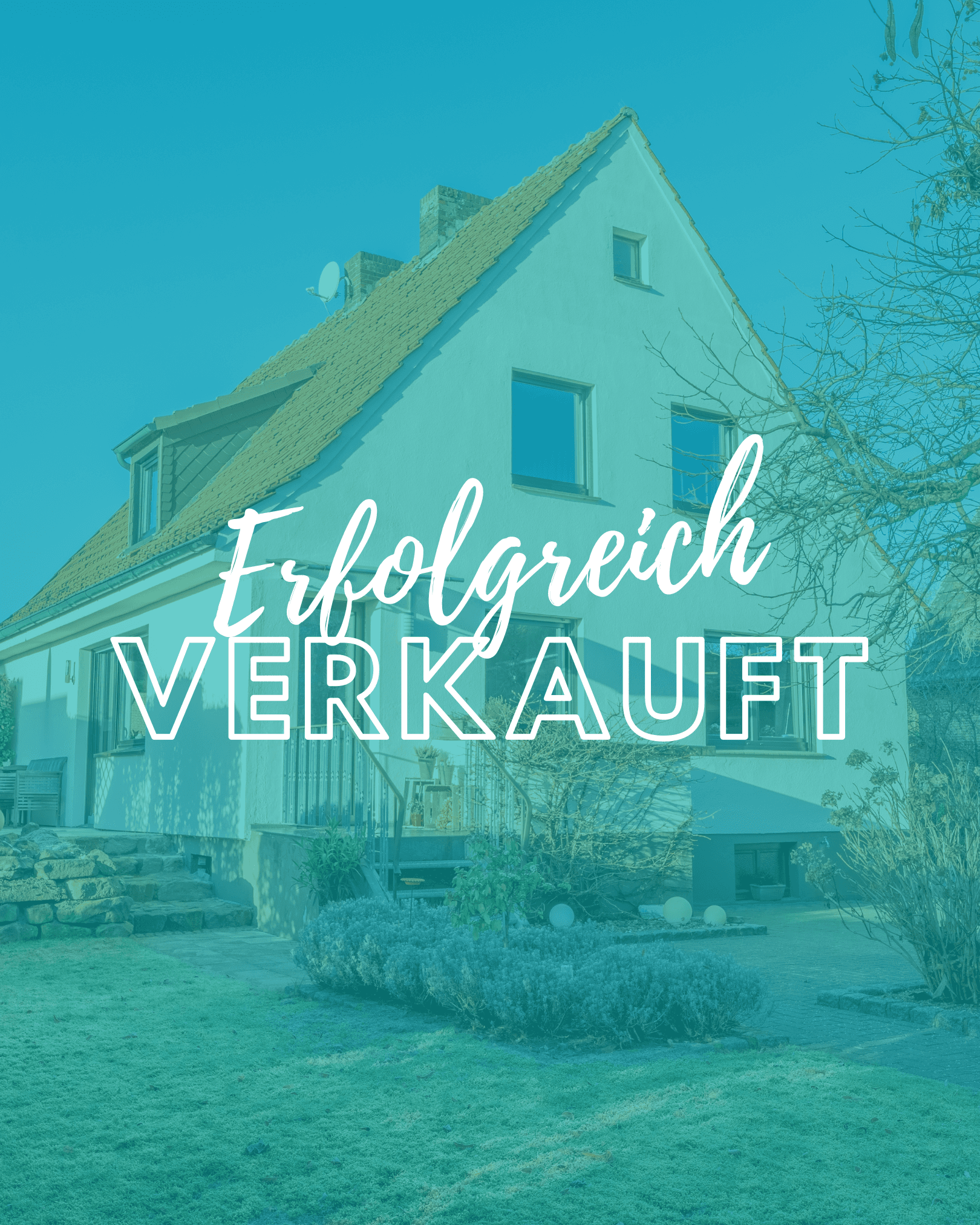 Verkauft - Freistehendes Einfamilienhaus mit Satteldach, Terrasse und gepflegtem Garten in ruhiger Wohnlage von Gronau