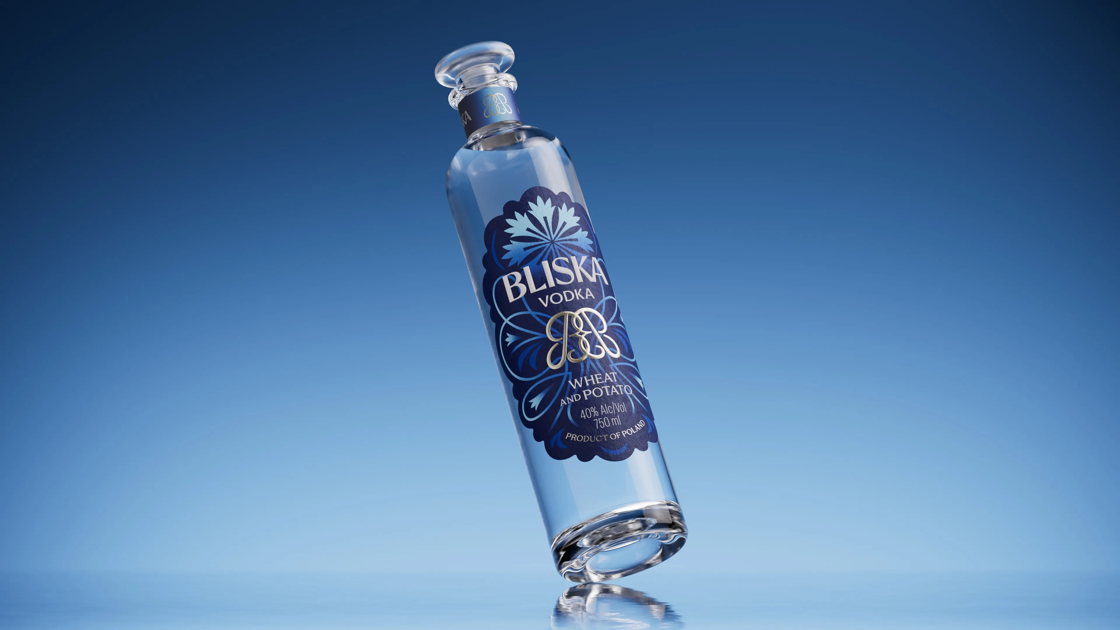 BLISKA Label & bottle design for Vodka