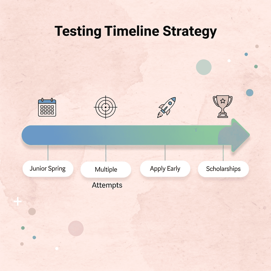  Timeline showing ACT testing strategy progression