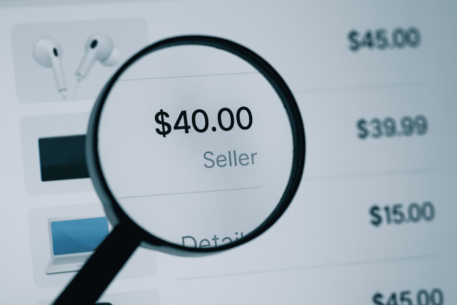Network of products and prices showing seller monitoring