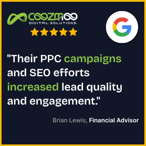 Google Review for SEO and PPC expert services.