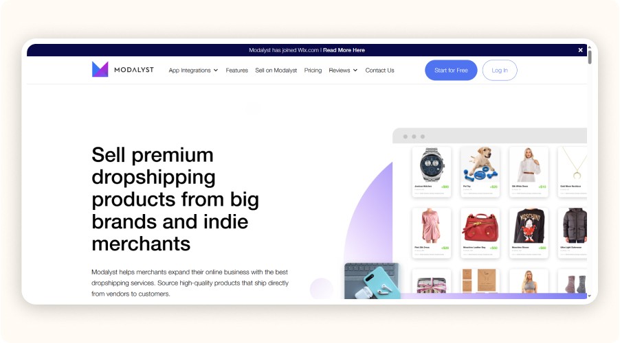Modalyst – Branded and White-Label Fashion with Direct Integration