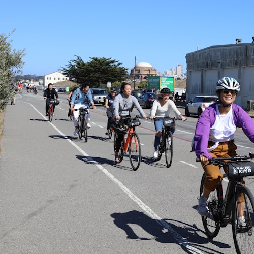 Riders enjoy their rentals