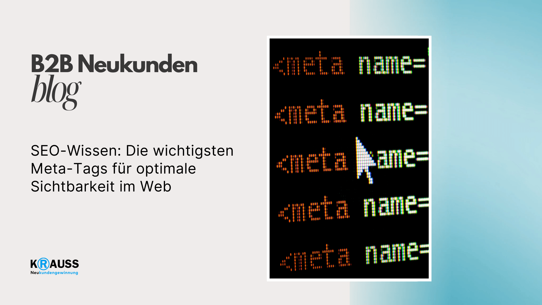 SEO-Wissen: Die wichtigsten Meta-Tags für optimale Sichtbarkeit im Web