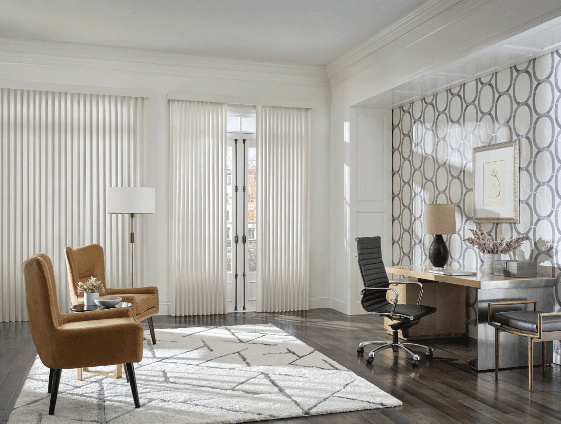 Cadence Soft Vertical Blinds in Off White