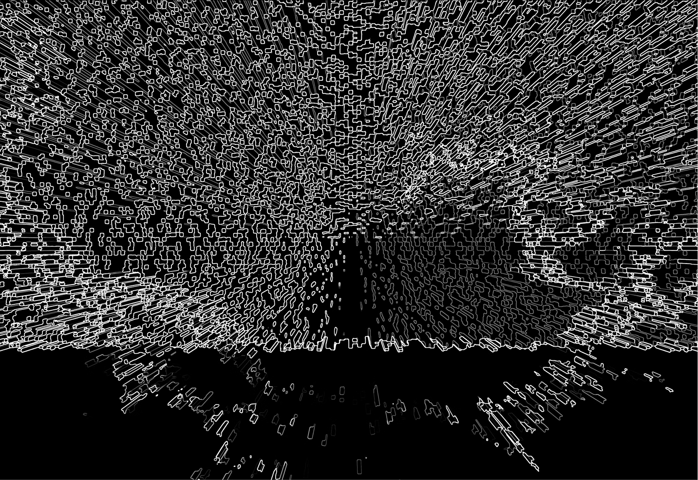 abstract black white