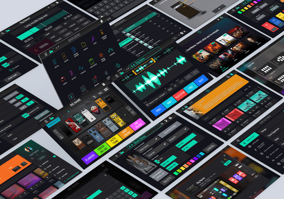 Selection of Headrush touch screen UI