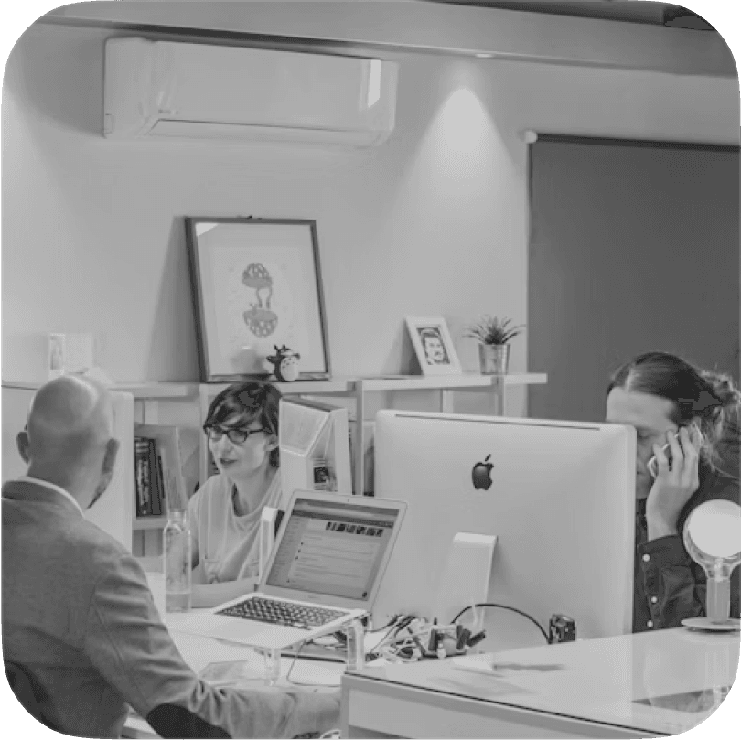 team member working image