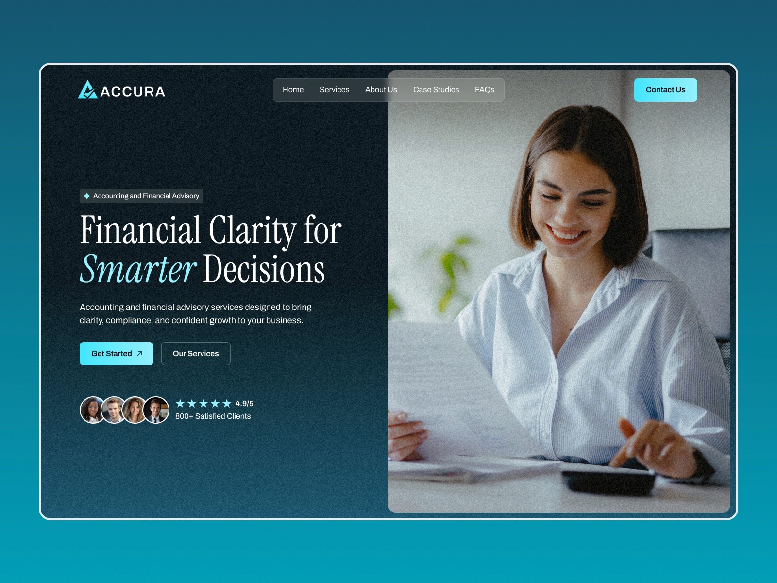 Accura — 现代专业金融科技网站设计灵感