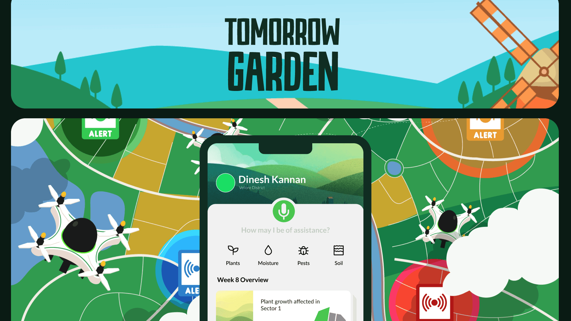 A mockup of screenshot for an app
